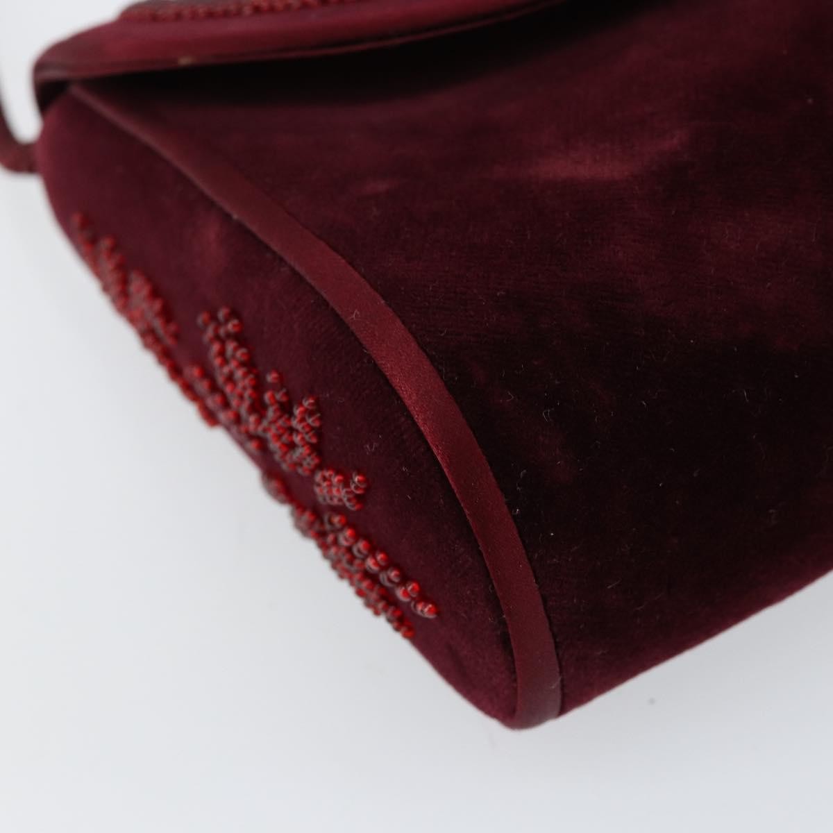 Bally Vintage Shoulder Bag Velvet, RED, VELVET, Shoulder bag