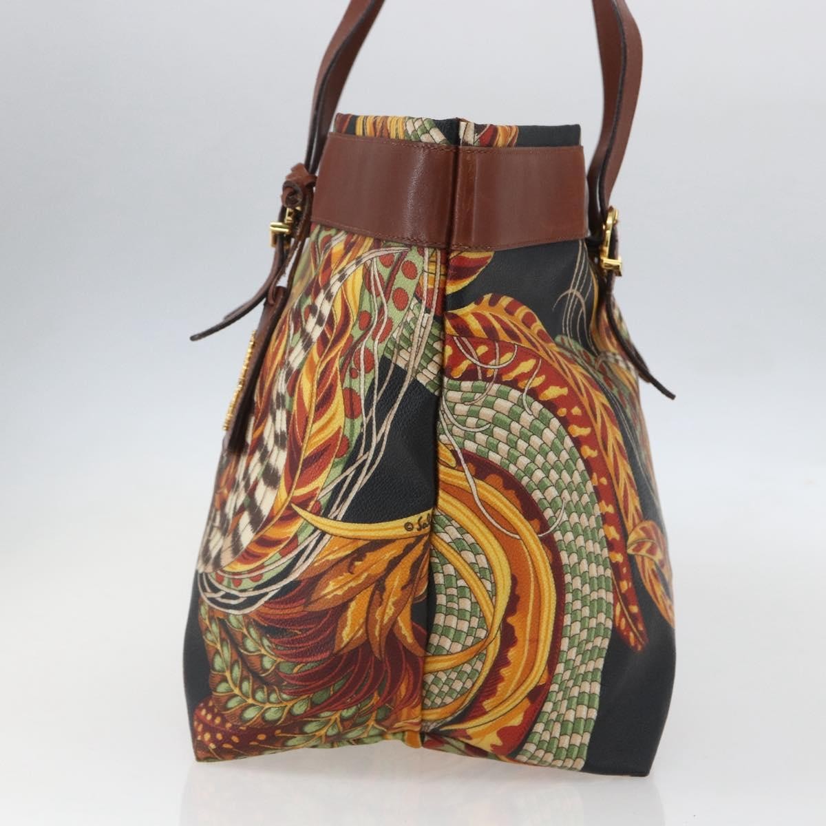 Salvatore Ferragamo Flower tote Canvas, MULTICOLOUR, PVC, Tote bag