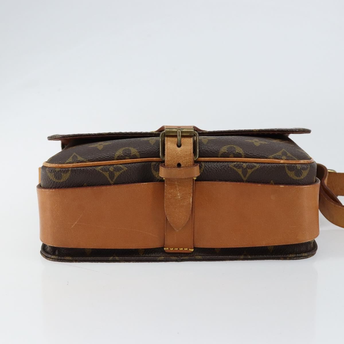 Louis Vuitton Cartouchiere Handbag Monogram Canvas, BROWN, CANVAS, Shoulder bag