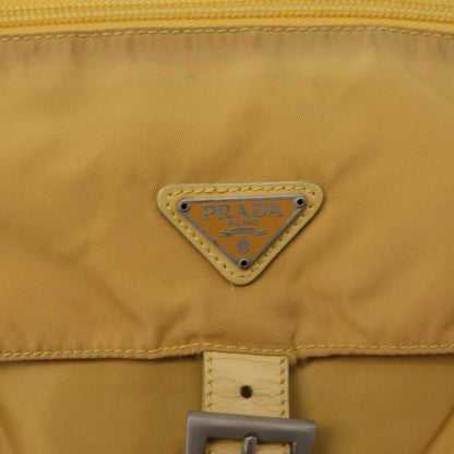 Prada Buckle Messenger Bag Tessuto, YELLOW, NYLON, Shoulder bag