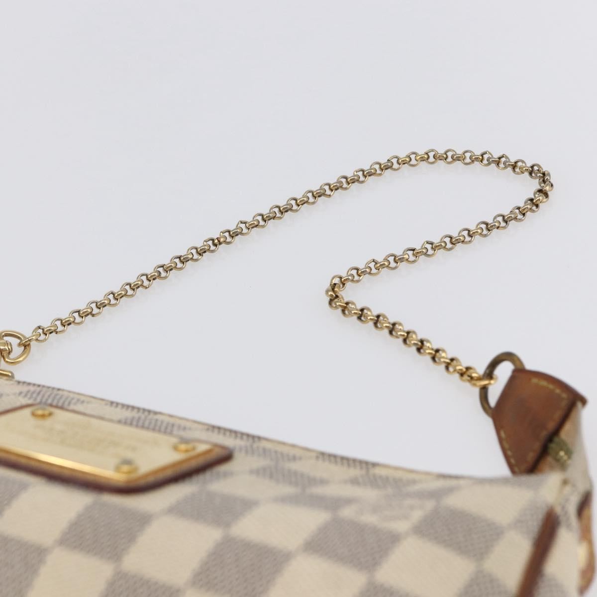 Louis Vuitton Eva Handbag Damier, BEIGE, CANVAS, Handbag