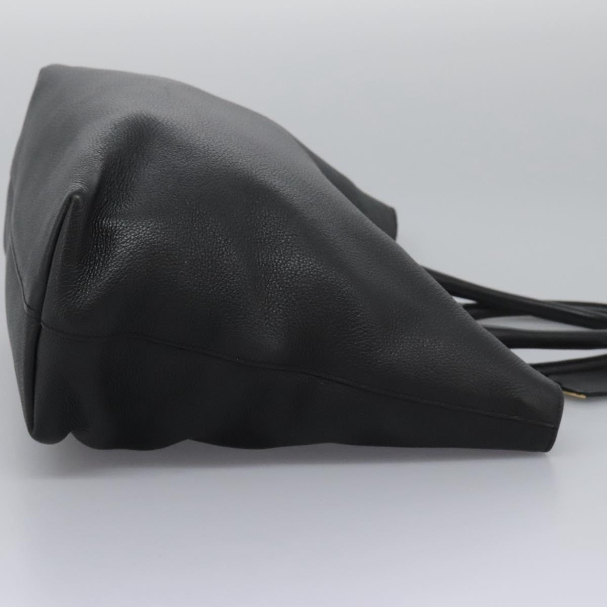 Prada Shopping Tote Vitello Daino, BLACK, LEATHER, Tote bag