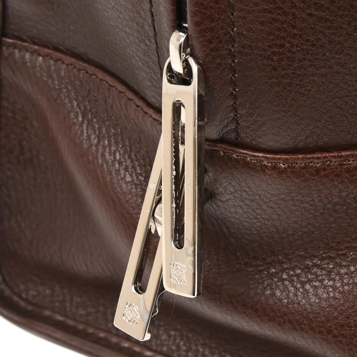 Loewe Amazona Bag Leather, BROWN, LEATHER, Handbag