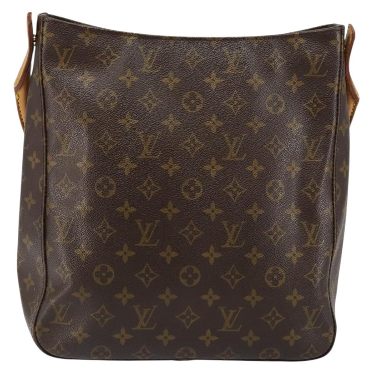 Louis Vuitton Looping Handbag Monogram Canvas, BROWN, CANVAS, Handbag