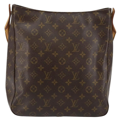 Louis Vuitton Looping Handbag Monogram Canvas, BROWN, CANVAS, Handbag