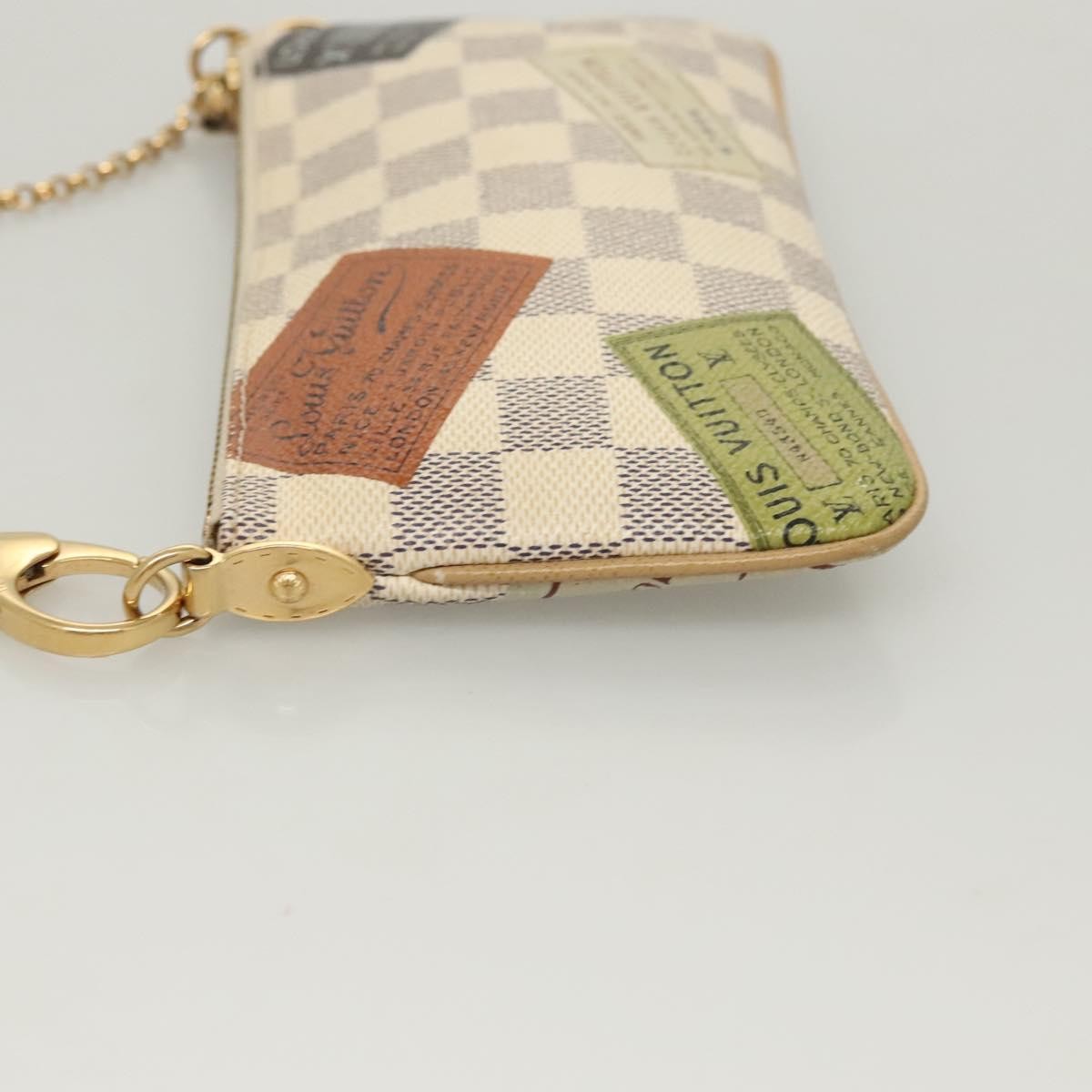 Louis Vuitton Milla Pochette Limited Edition Damier, WHITE, CANVAS, Clutche & pouche