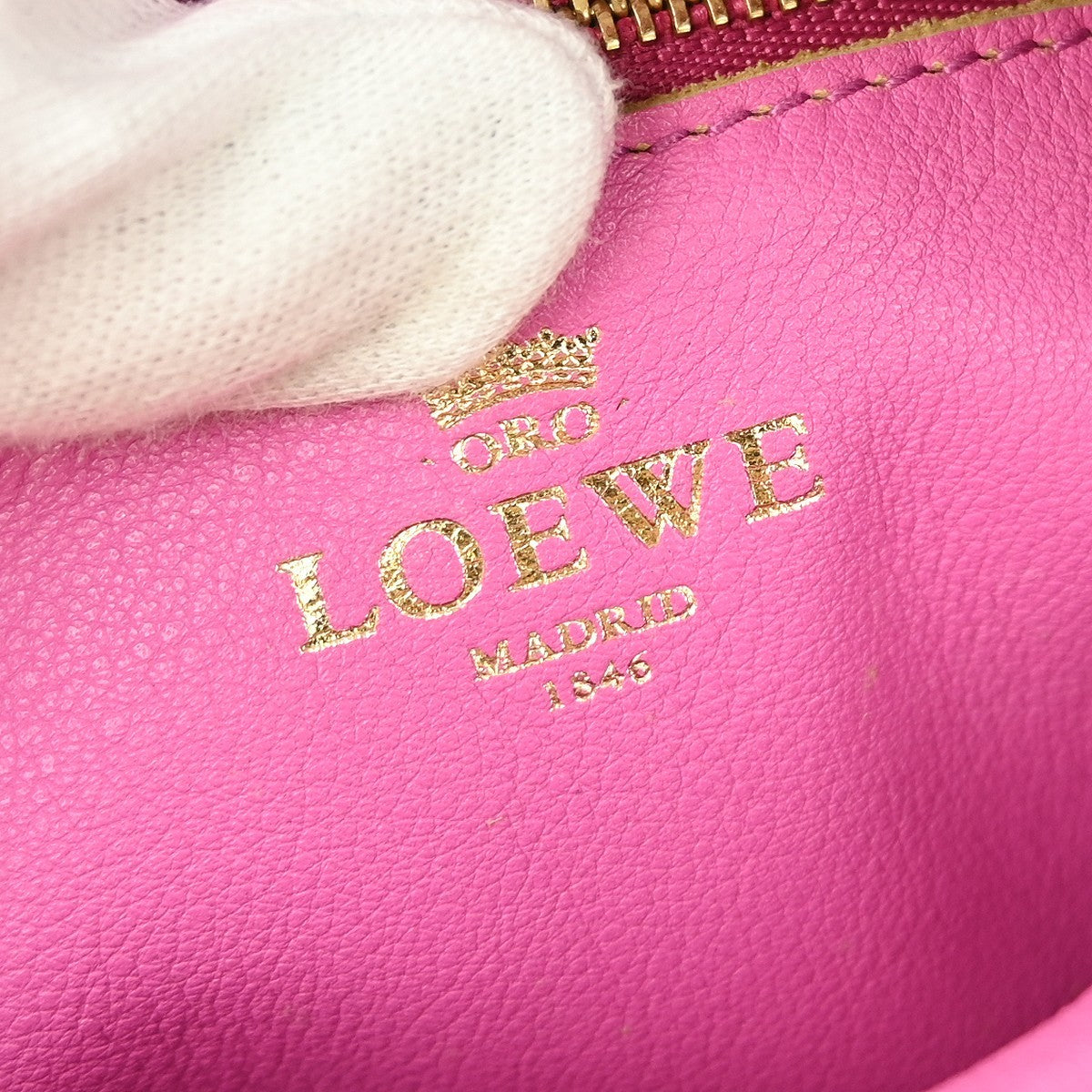 Loewe Amazona suede suede bag, BEIGE, LEATHER, Handbag