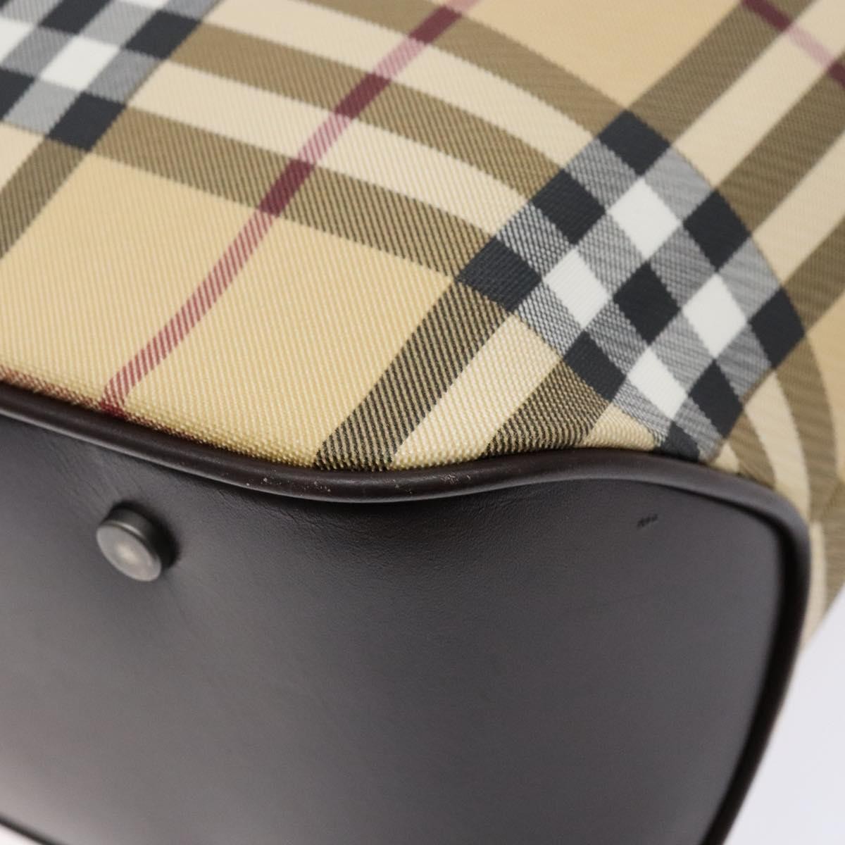Burberry Vintage Tote Vintage Check Coated Canvas, BEIGE, CANVAS, Tote bag
