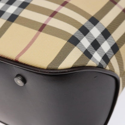 Burberry Vintage Tote Vintage Check Coated Canvas, BEIGE, CANVAS, Tote bag