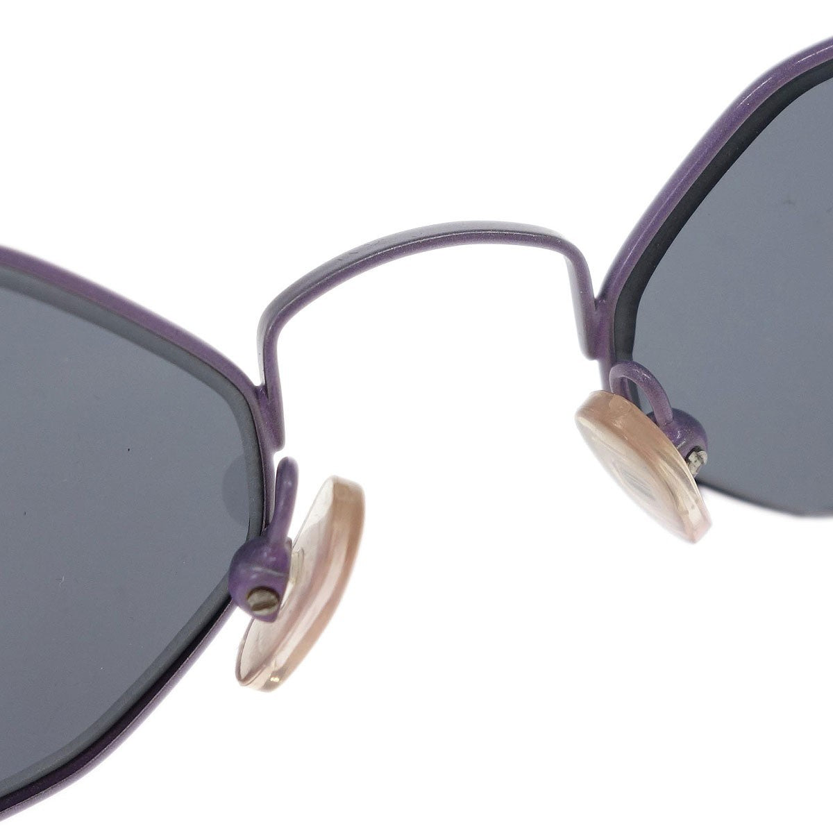 Chanel CHANEL Logo Sunglasses Eye Wear Plastic, Black, Plastic, Sunglasses