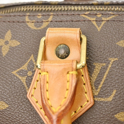 Louis Vuitton Speedy Handbag Monogram Canvas, Brown, Canvas, Handbag