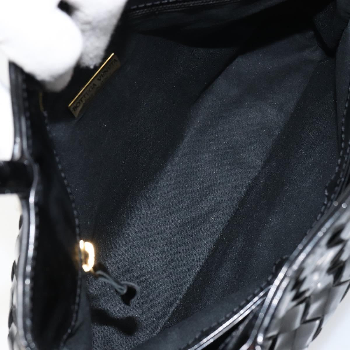 Bottega Veneta Intrecciato Tote Patent leather, BLACK, PATENT_LEATHER, Tote bag
