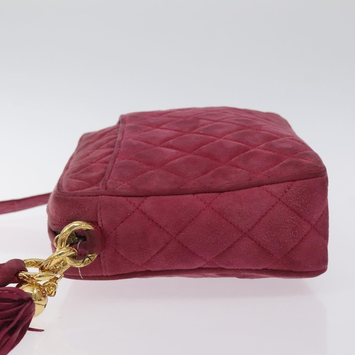 Chanel Vintage Camera bag Suede, PINK, SUEDE, Crossbody bag