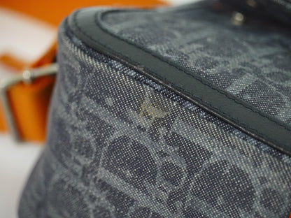 Christian Dior Flight Shoulder Bag Denim, NAVY, DENIM_JEANS, Shoulder bag