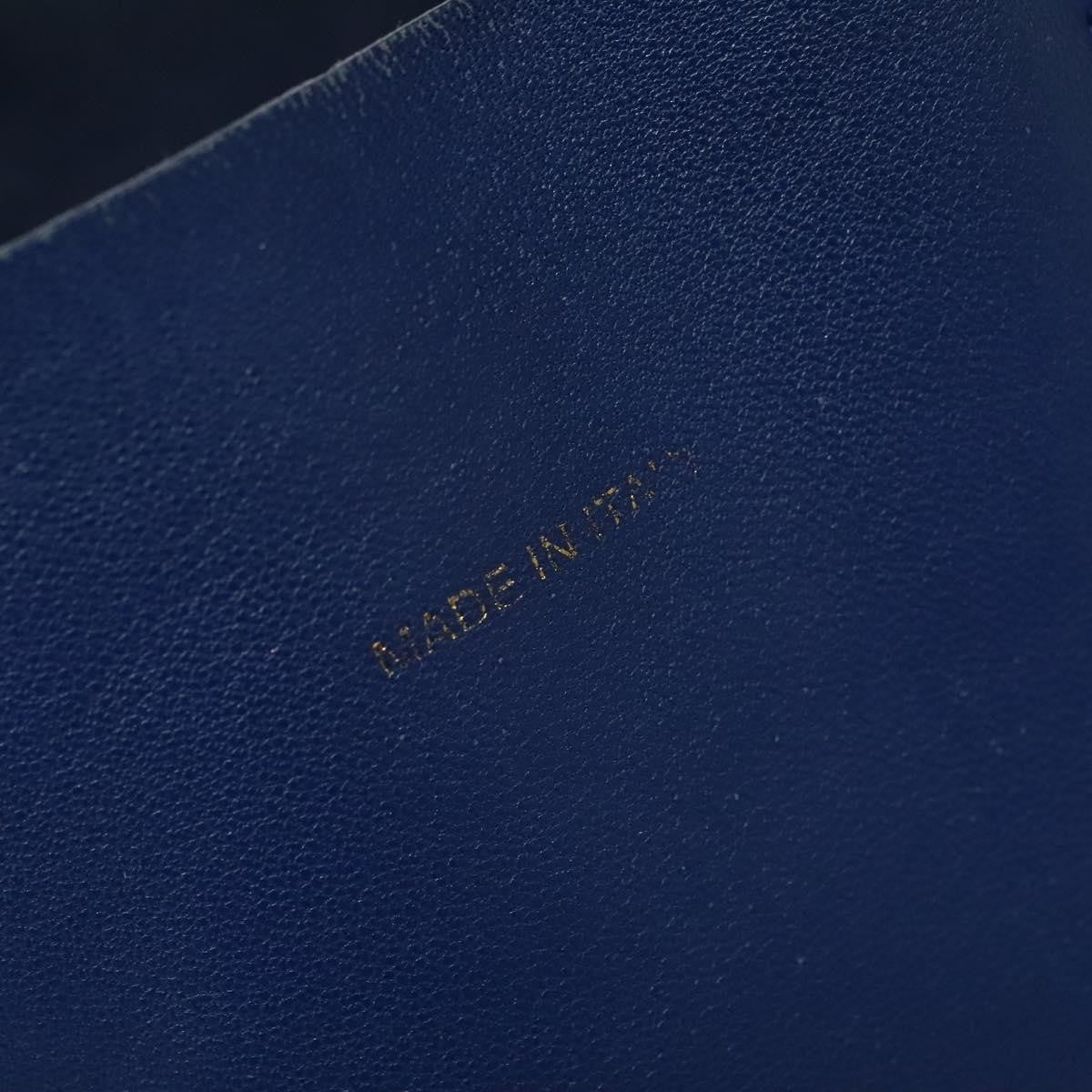 Celine Vertical Cabas Tote Leather, BLUE, LEATHER, Tote bag