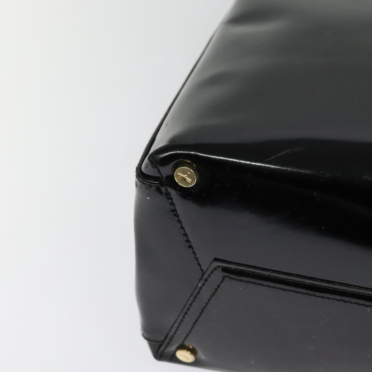 Salvatore Ferragamo Vintage Convertible Tote Patent leather, BLACK, PATENT_LEATHER, Tote bag
