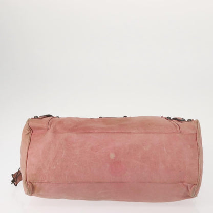 Balenciaga Twiggy Classic Studs Bag Leather, PINK, LEATHER, Handbag