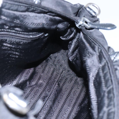 Prada Convertible Bow Tote Tessuto, BLACK, NYLON, Handbag