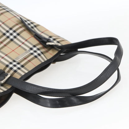 Burberry Nova Check Tote Nylon, BEIGE, NYLON, Tote bag