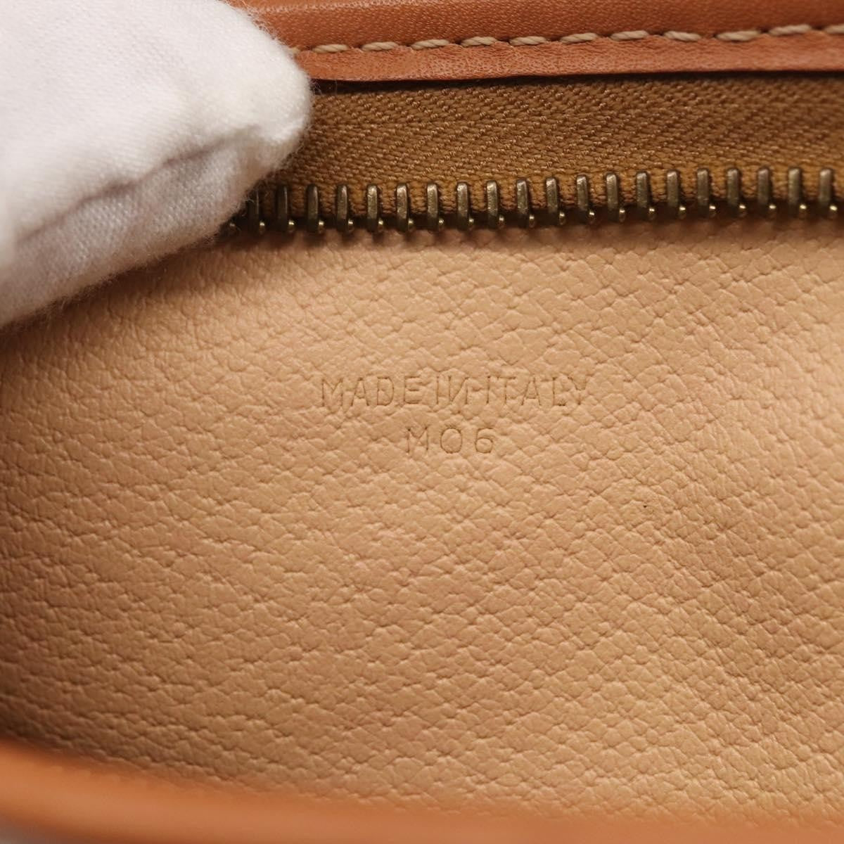 Celine Macadam Pochette Canvas and Leather, BEIGE, CANVAS, Clutche & pouche