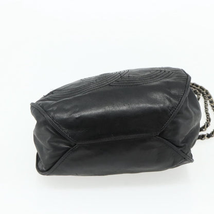 Chanel Vintage CC Shoulder Bag Lambskin, Black, Leather, Shoulder Bag