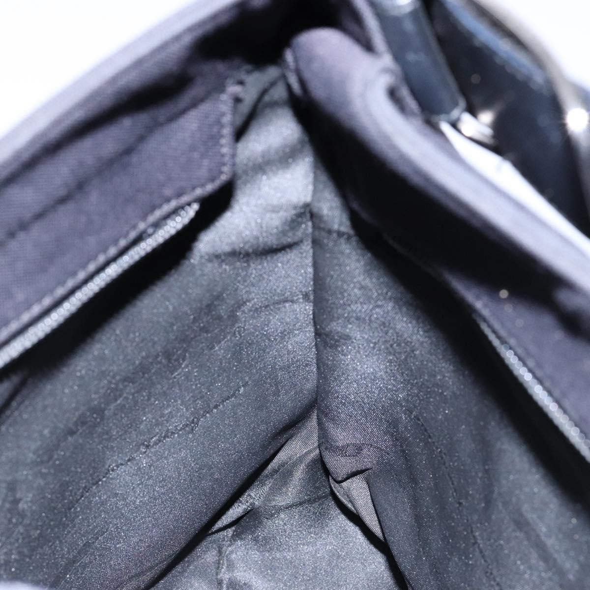 Salvatore Ferragamo Vala Shoulder Bag Canvas, BLACK, CANVAS, Shoulder bag