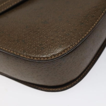 Gucci Vintage Handbag Leather, BROWN, LEATHER, Handbag