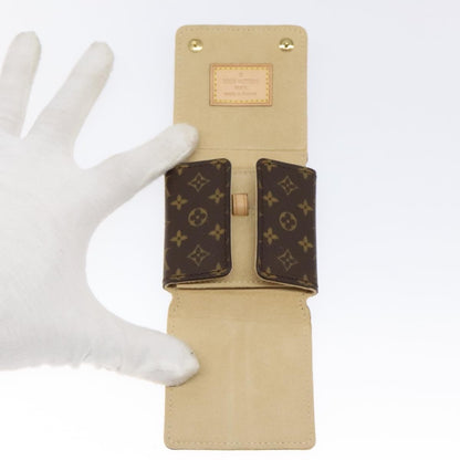 Louis Vuitton CASE JEWELRY BOX Canvas, BROWN, CANVAS, Wallets