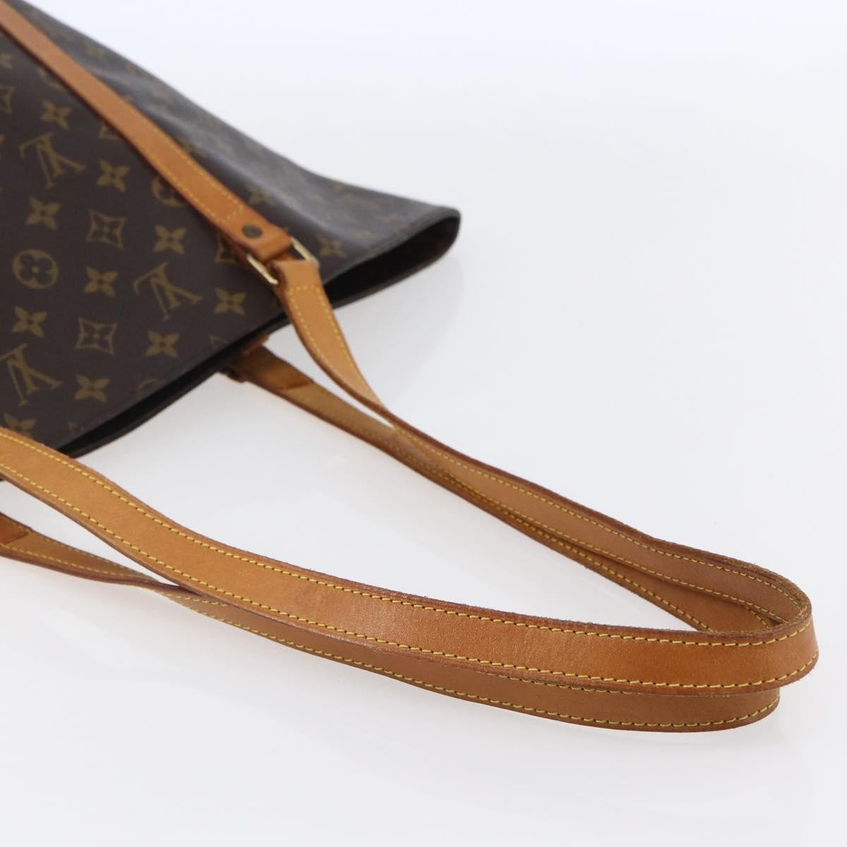 Louis Vuitton Shopping Sac Handbag Monogram Canvas, BROWN, CANVAS, Tote bag