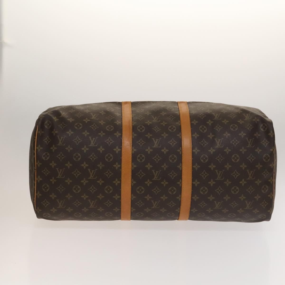 Louis Vuitton Keepall Bag Monogram Canvas, BROWN, CANVAS, Travel bag