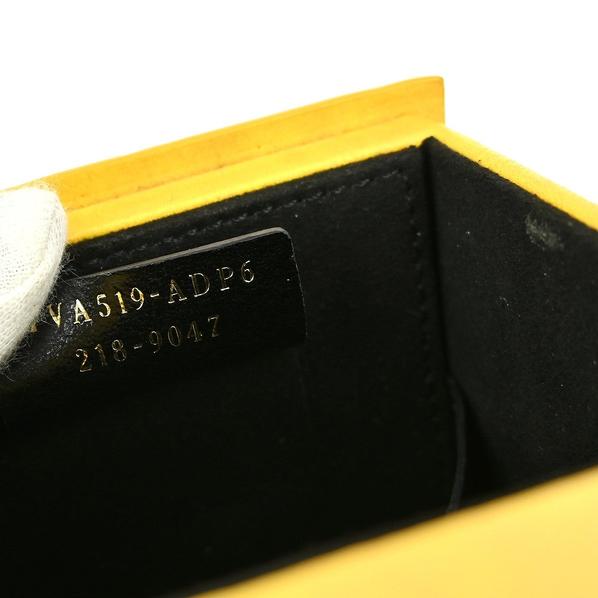 Fendi Logo Vertical Box Crossbody Bag Leather, YELLOW, LEATHER, Shoulder bag
