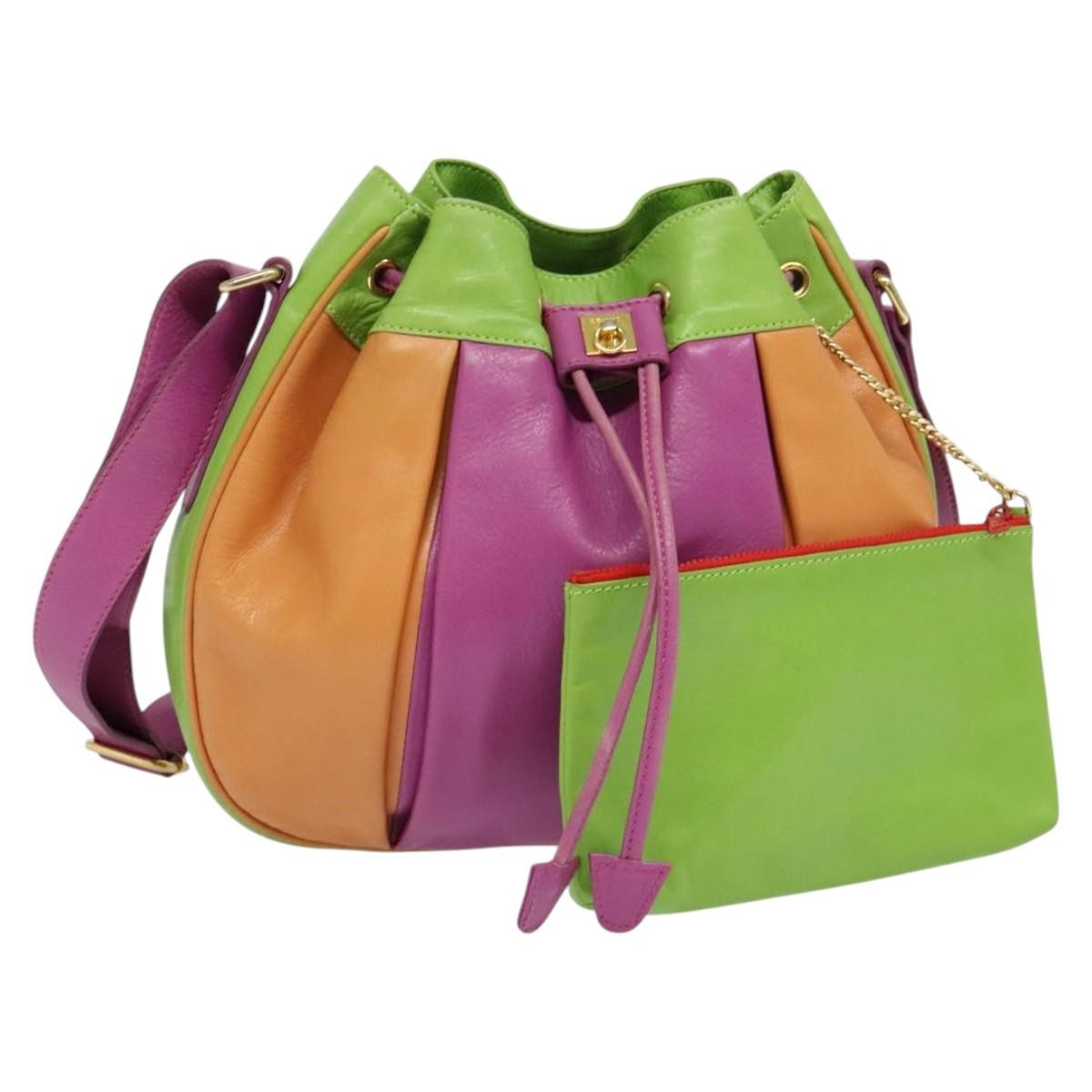 Celine Shoulder Bag Leather, MULTICOLOUR, LEATHER, Shoulder bag