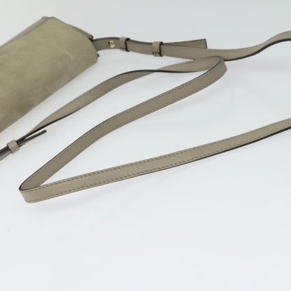 Chloe Faye Shoulder Bag Leather and Suede, Beige, Leather, Shoulder Bag