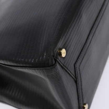 Salvatore Ferragamo Vala Shoulder Bag Leather, BLACK, LEATHER, Tote bag