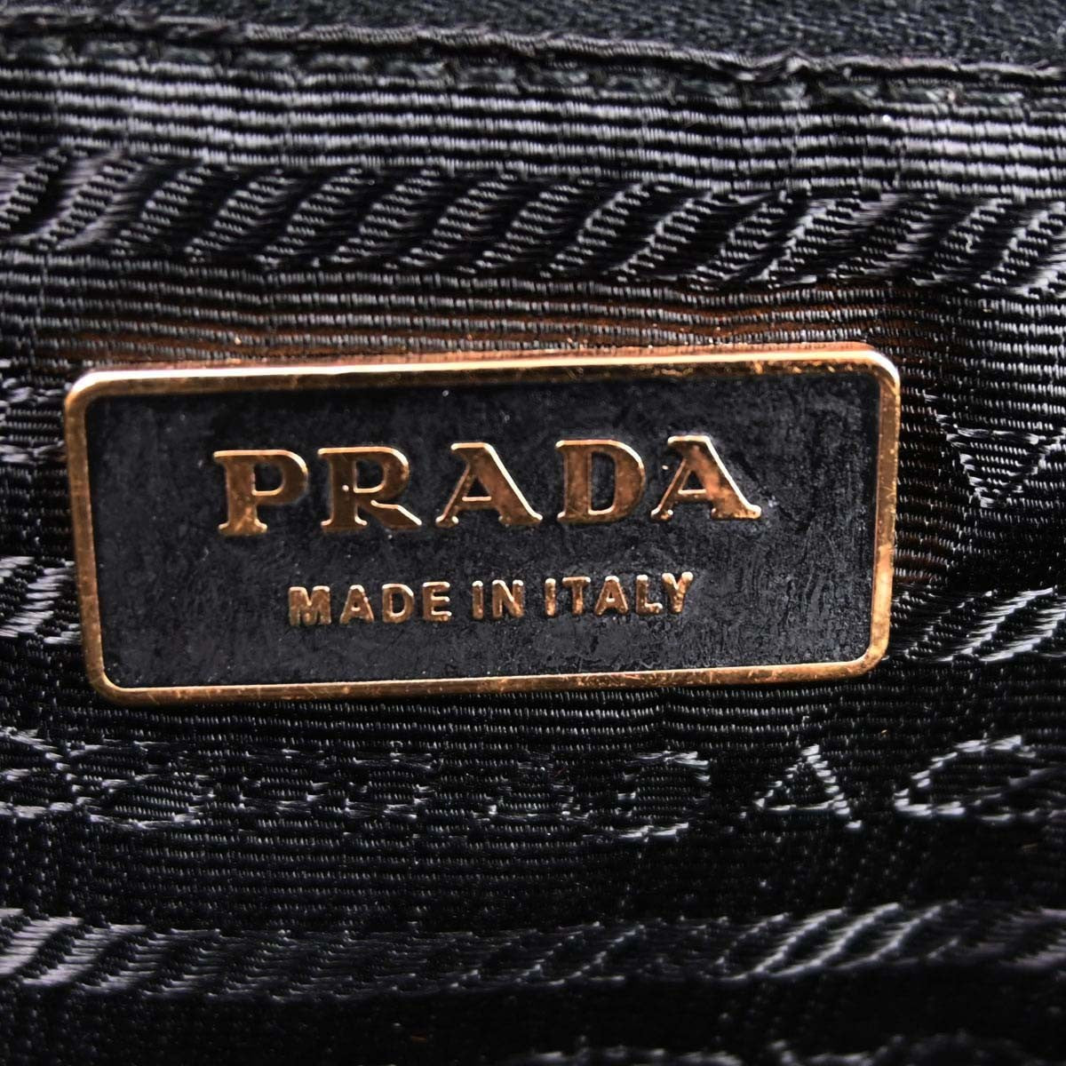 Prada Vintage Handbag Leather, BLACK, LEATHER, Handbag