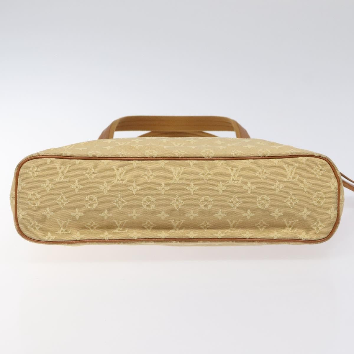 Louis Vuitton Lucille Handbag Mini Lin, BEIGE, CANVAS, Handbag