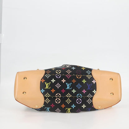 Louis Vuitton Judy Handbag Monogram Multicolor, BLACK, CANVAS, Handbag