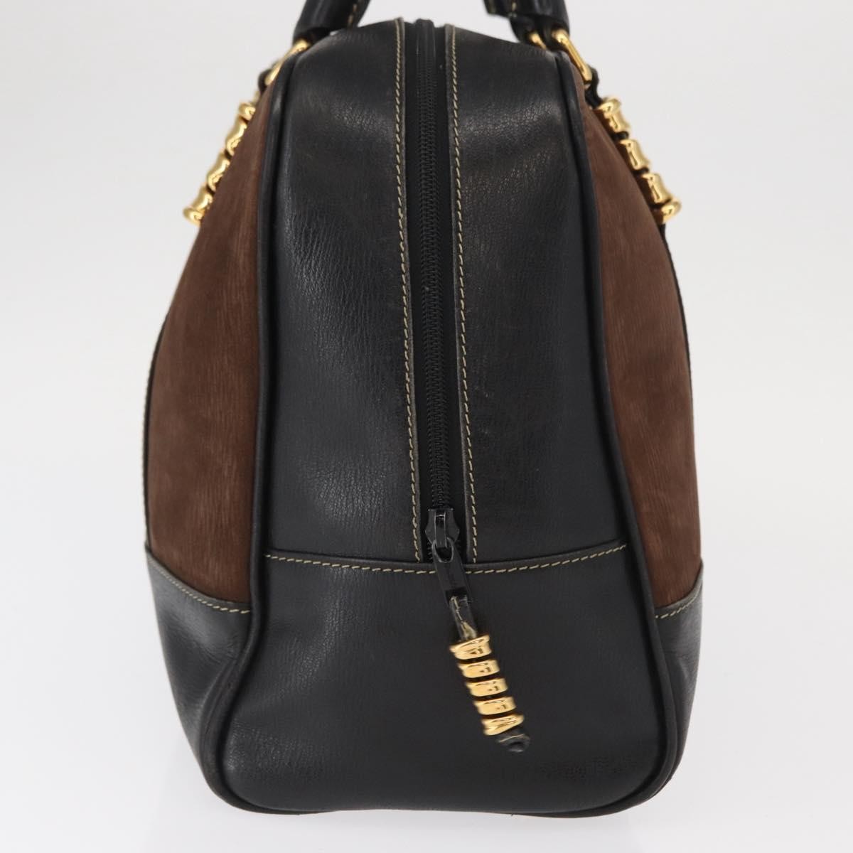 Loewe Velazquez Tote bag suede and leather, BROWN, SUEDE, Handbag
