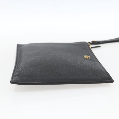 Gucci GG Marmont Pouch Leather, Black, Leather, Clutch