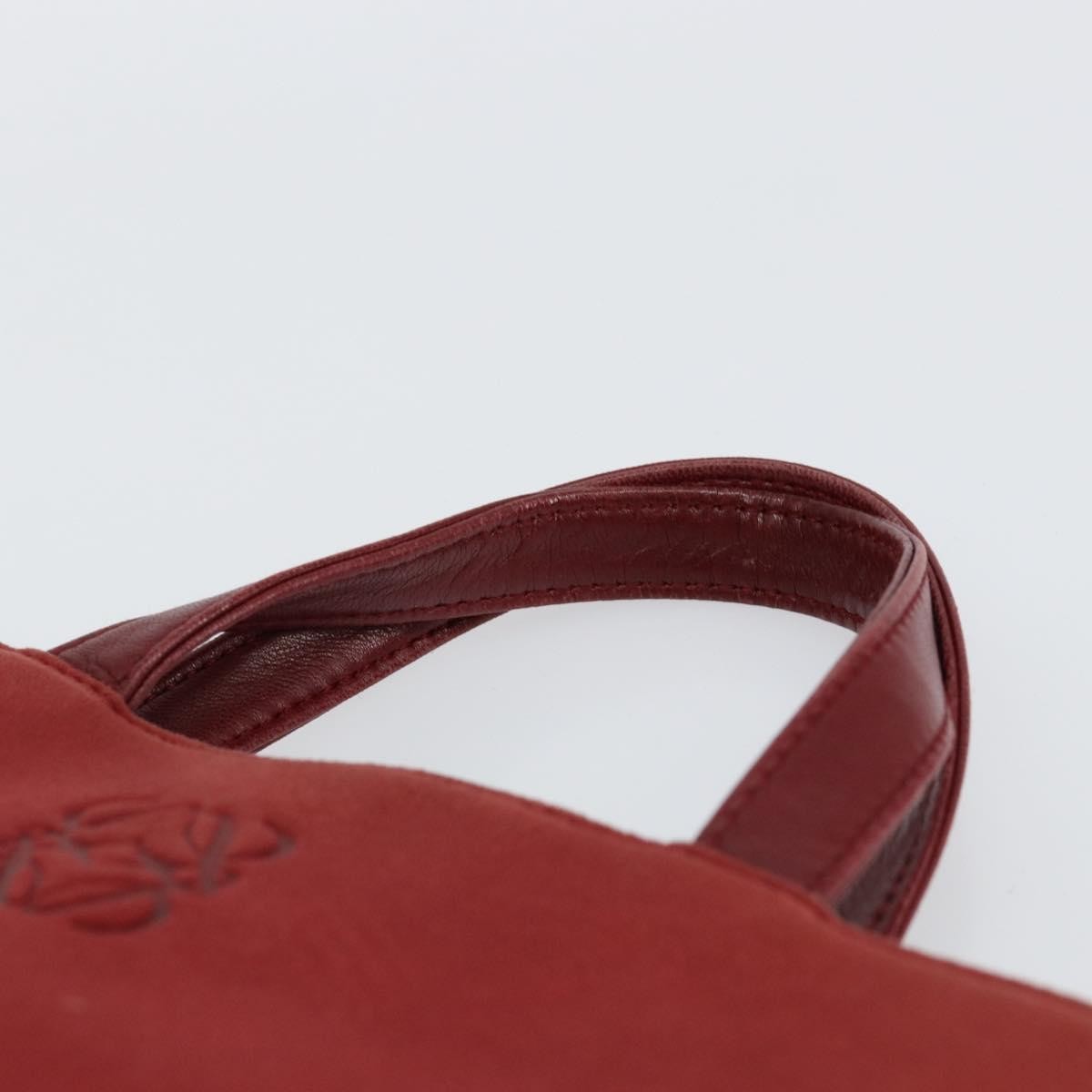 Loewe Anagram Tote Suede, RED, SUEDE, Tote bag