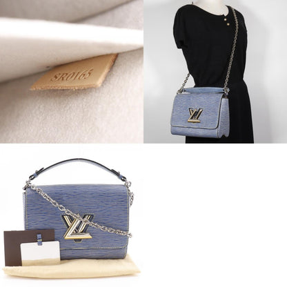 Louis Vuitton Twist Handbag Epi Leather, BLUE, LEATHER, Shoulder bag