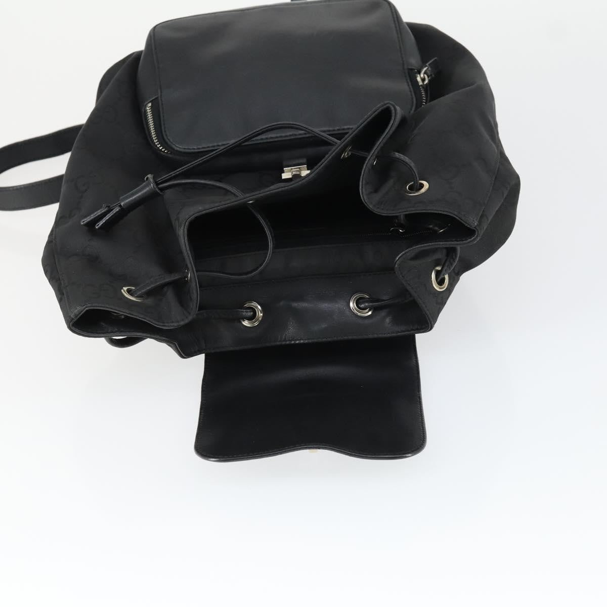 Gucci Vintage Jackie Backpack GG Canvas, BLACK, CANVAS, Backpack