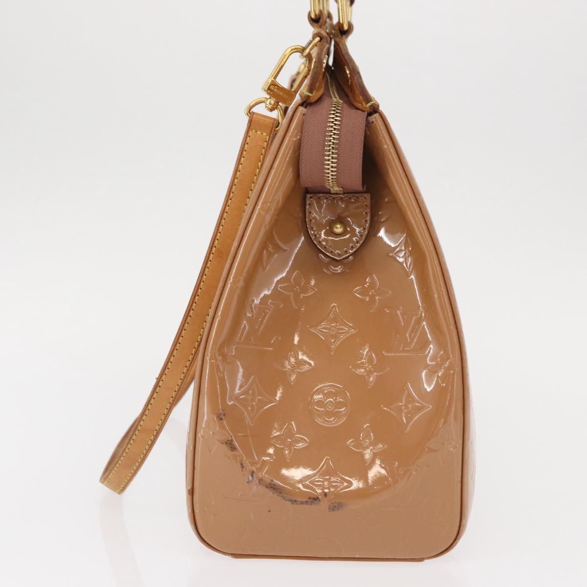 Louis Vuitton Brea Handbag Monogram Vernis, BROWN, PATENT_LEATHER, Handbag
