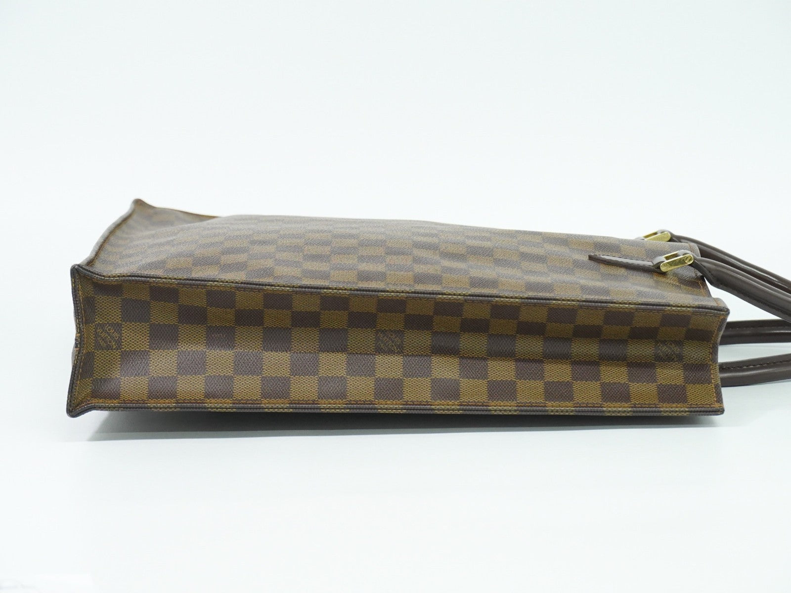 Louis Vuitton Sac Plat Bag Monogram Canvas, BROWN, CANVAS, Tote bag