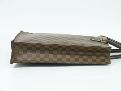 Louis Vuitton Sac Plat Bag Monogram Canvas, BROWN, CANVAS, Tote bag