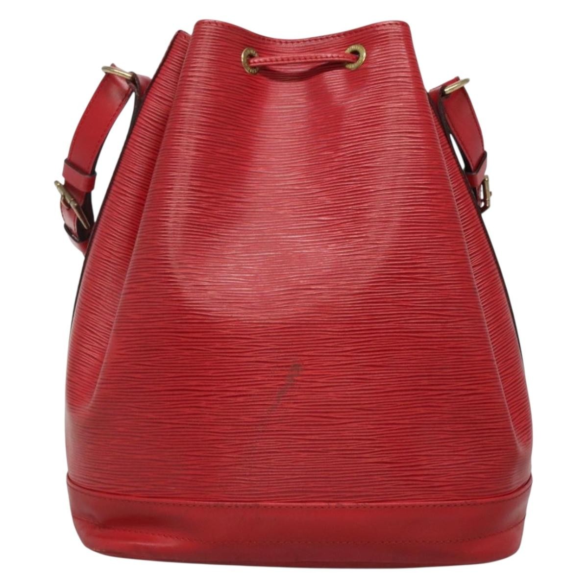 Louis Vuitton Noe Handbag Epi leather, RED, LEATHER, Handbag