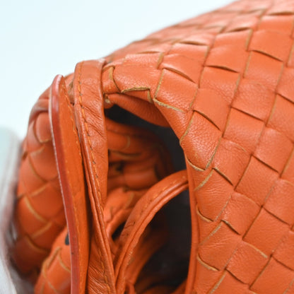 Bottega Veneta Intrecciato Shoulder bag Leather, Orange, Leather, Handbag