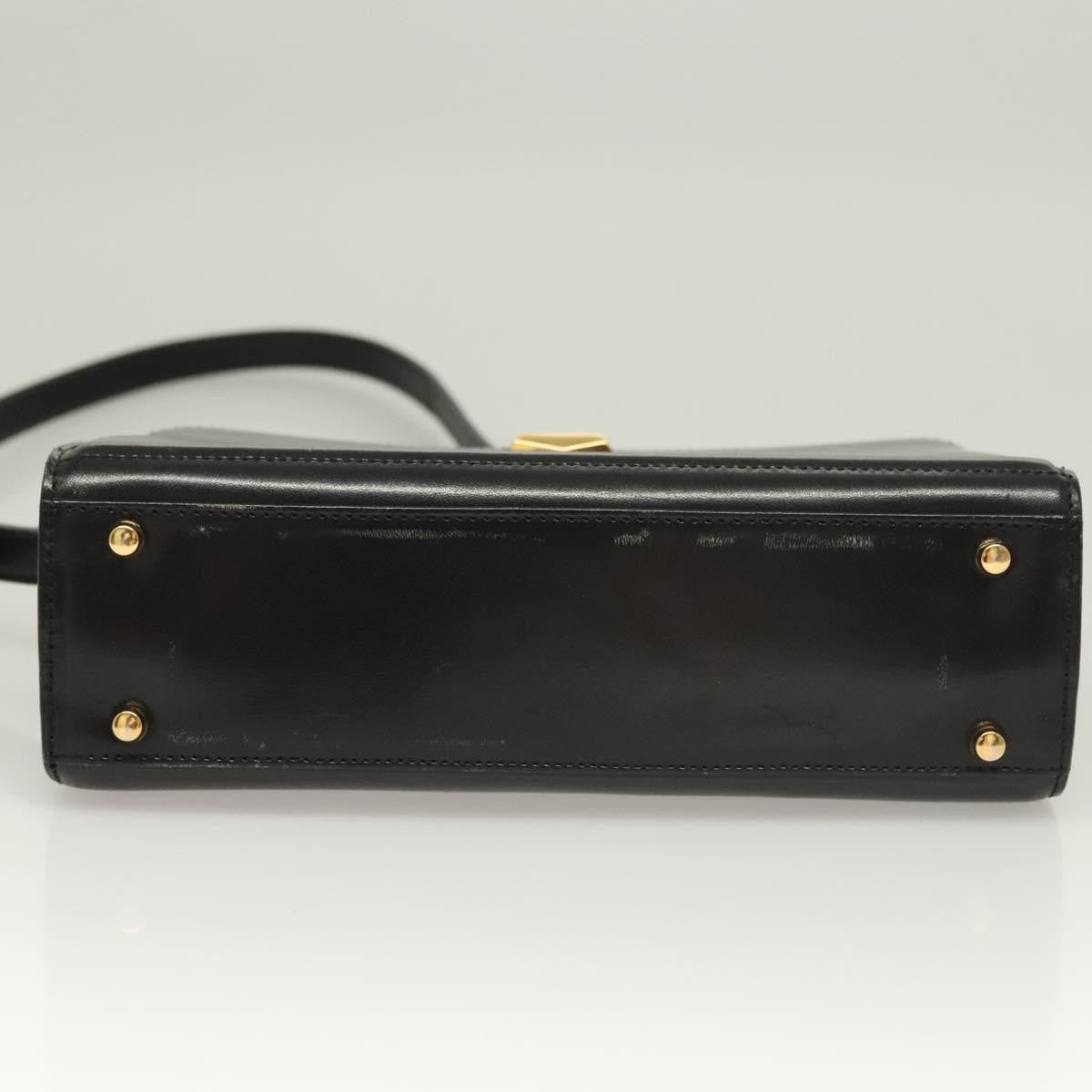 Bally Vintage Shoulder Bag Leather, Black, Leather, Shoulder Bag