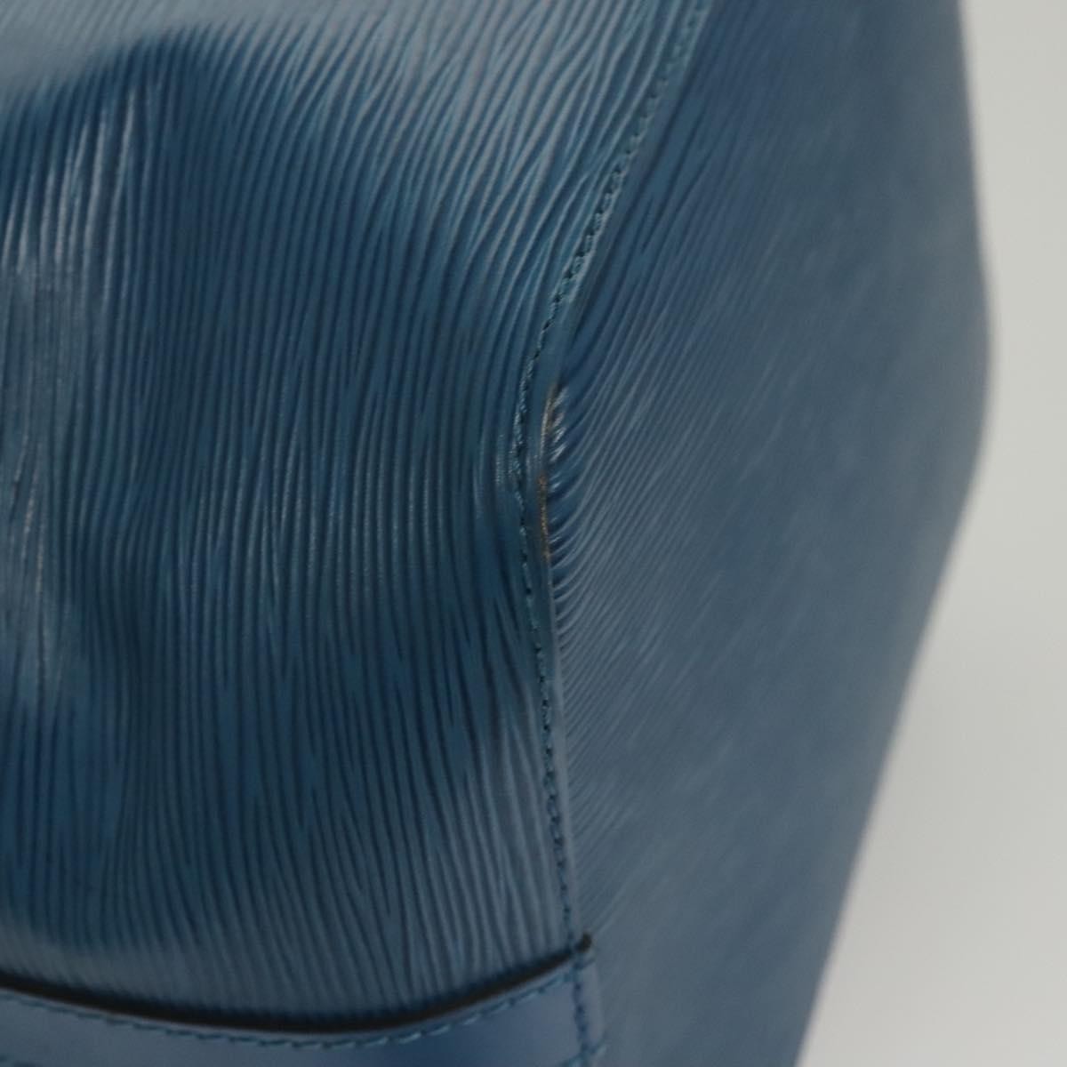 Louis Vuitton Petit Noe Handbag Epi Leather, BLUE, LEATHER, Shoulder bag