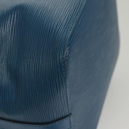 Louis Vuitton Petit Noe Handbag Epi Leather, BLUE, LEATHER, Shoulder bag